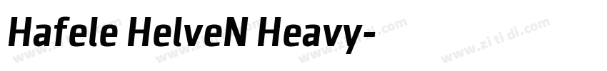 Hafele HelveN Heavy字体转换